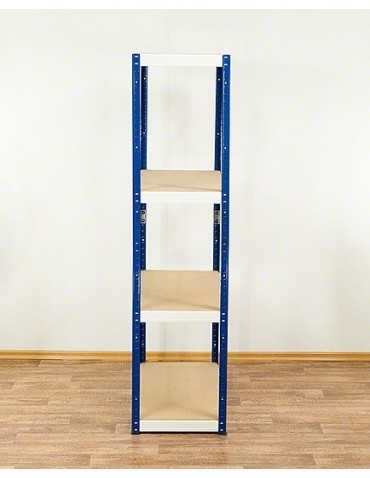 Regały - Regał Helios 180x100x60 cm 4 półki/175kg Czarno-Biały - product 4