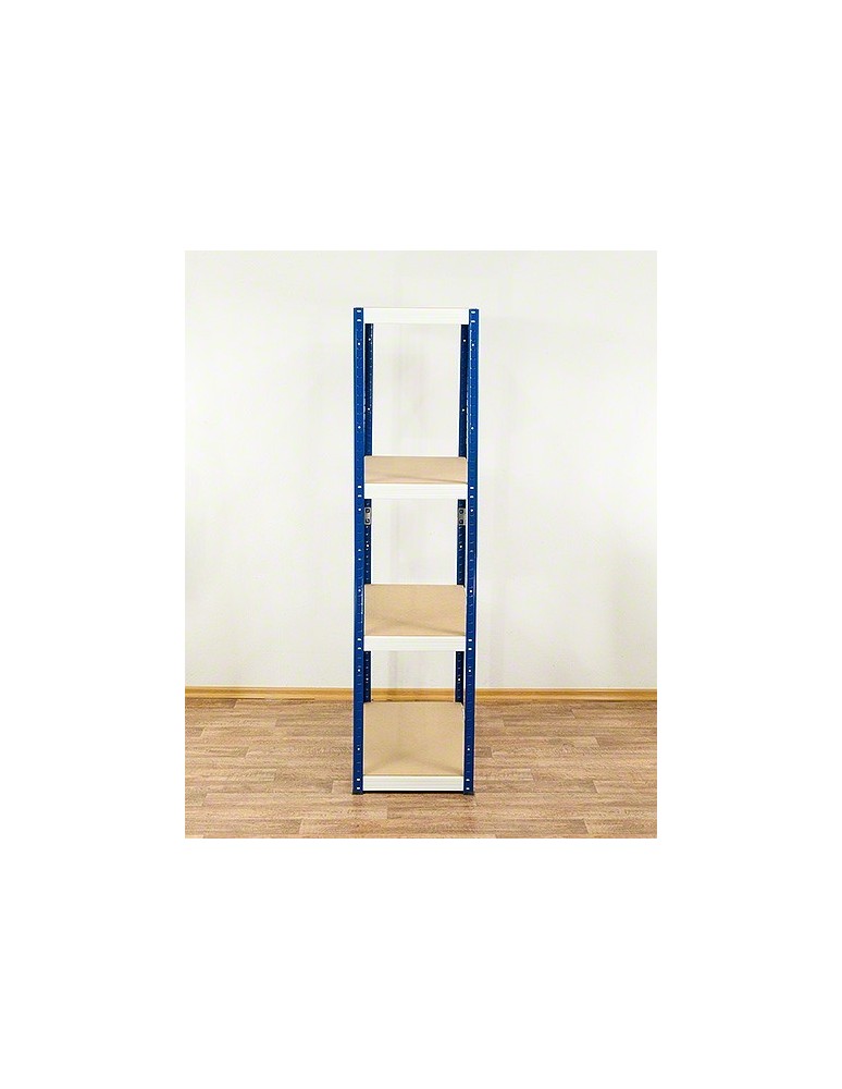 Regały - Regał Helios 180x100x60 cm 4 półki/175kg Czarno-Biały - product b2b.wamar.biz 4