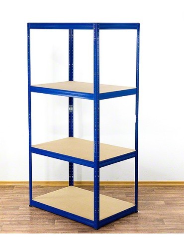 Regały - Regał Helios 180x100x60 cm 4 półki/175kg Czarno-Biały - product 7