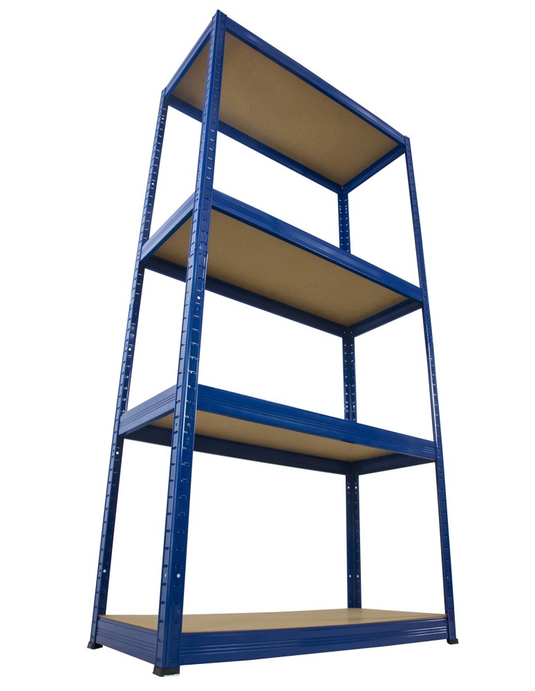 Regały - Regał Helios 180x100x60 cm 4 półki/175kg Czarno-Biały - product b2b.wamar.biz 18