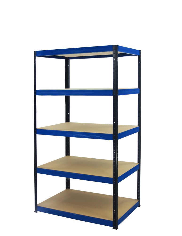 Regały - Regał Helios 180x100x60 cm 4 półki/175kg Czarno-Biały - product b2b.wamar.biz 34