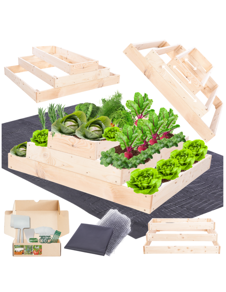 Grządki kaskadowe - Skrzynia na warzywa regulowana skrzynie na warzywnik inspekt 27x117x80 - product b2b.wamar.biz 1