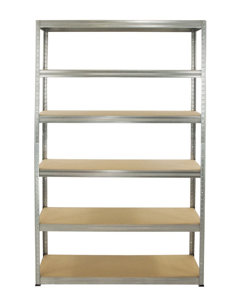 Magazynowe regały metalowe - Regał Helios 213x110x35 cm 6 półek/350kg Ocynkowany - product b2b.wamar.biz 1