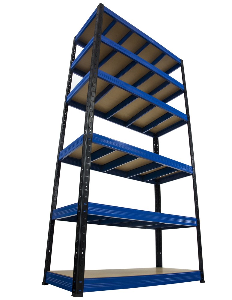 Regały - Regał Helios 196x120x50 cm 6 półek/400kg Biało-Biały - product b2b.wamar.biz 12