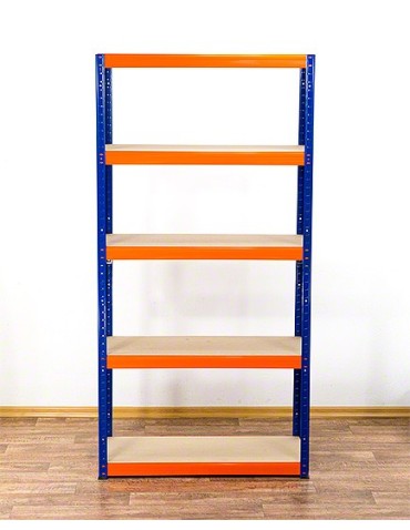 Regały - Regał Helios 213x100x30 cm 5 półek/400kg Biało-Biały - product 4