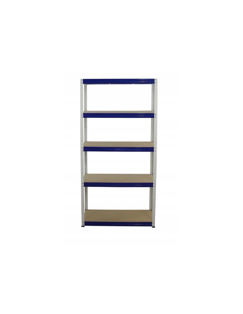 Regały - Regał Helios 213x110x30 cm 5 półek/350kg Biało-Niebieski - product b2b.wamar.biz 1