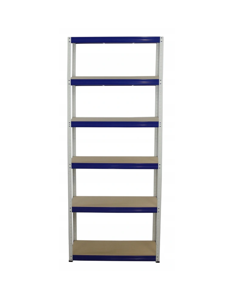 Regały - Regał Helios 213x110x45 cm 6 półek/350kg Biało-Niebieski - product b2b.wamar.biz 1