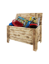 Skrzynia sosnowa z wiekiem kufer B13L 52x80x40 Opalana