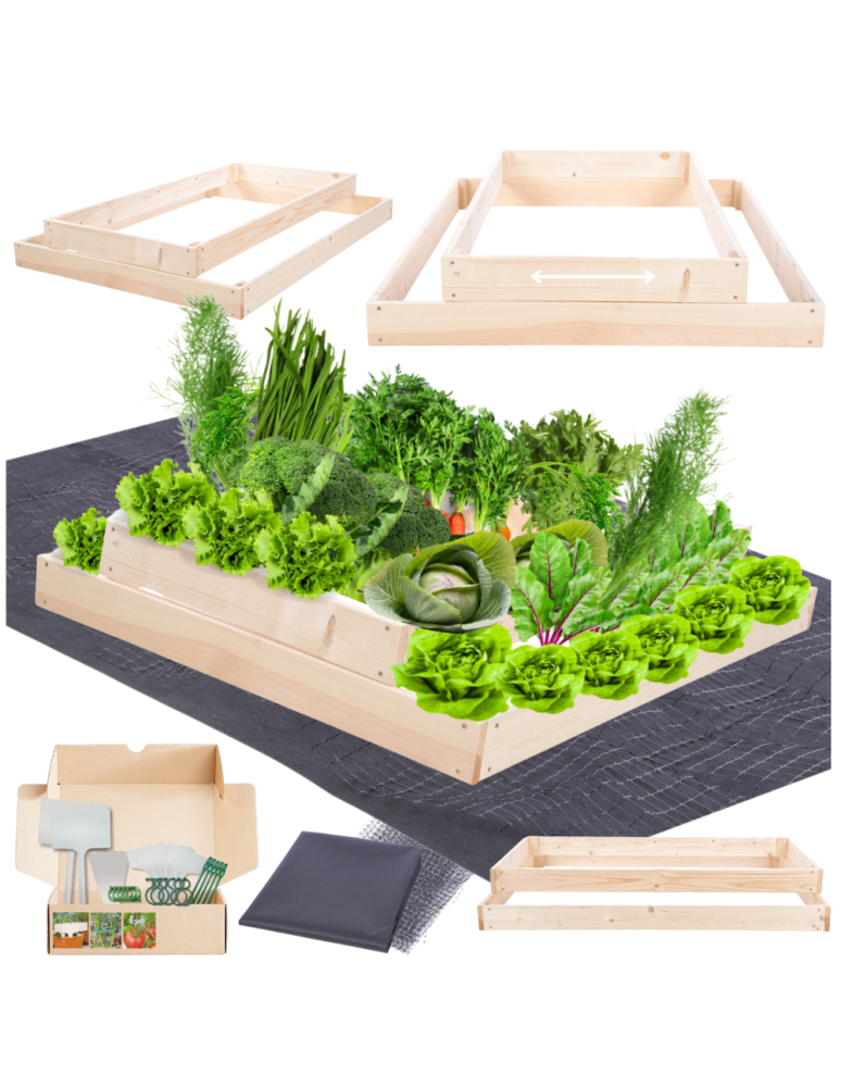 Grządki kaskadowe - Skrzynia na warzywa regulowana skrzynie na warzywniak inspekt 18x90x100 - produkt b2b.wamar.biz 1