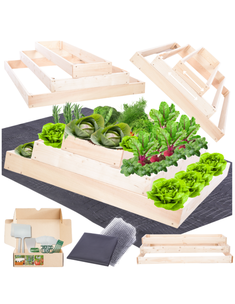 Grządki kaskadowe - Skrzynia na warzywa regulowana skrzynie na warzywnik inspekt 27x117x100 - product b2b.wamar.biz 1