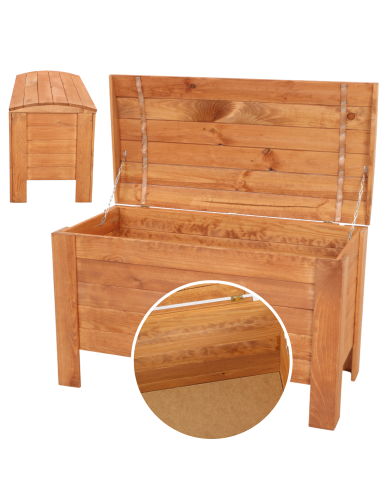 Regały - Skrzynia sosnowa z wiekiem kufer B16L 52x77x40 Olcha - product b2b.wamar.biz 1