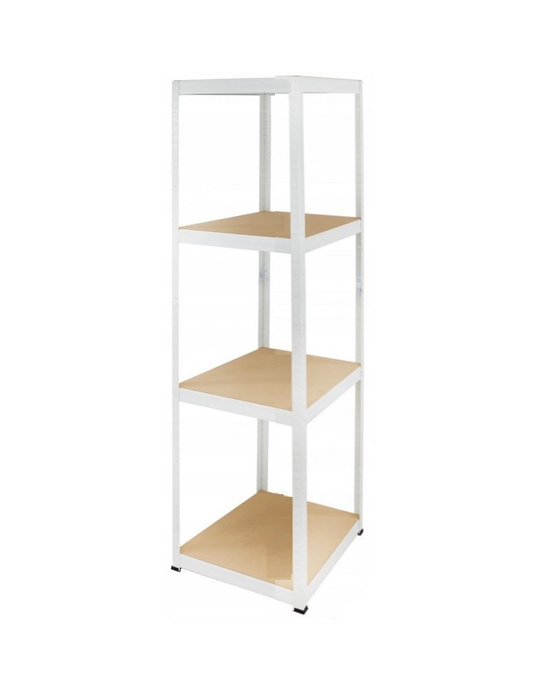 Regały - Regał Helios 180x35x35 cm 4 półki/175kg Biało-Biały - product b2b.wamar.biz 1