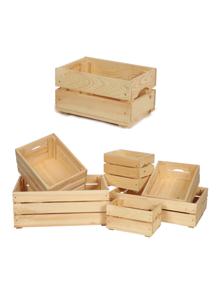 Skrzynie i skrzynki drewniane - Drewniana Skrzyneczka 16,5x30x20 cm  SD - Naturalna - product b2b.wamar.biz 1