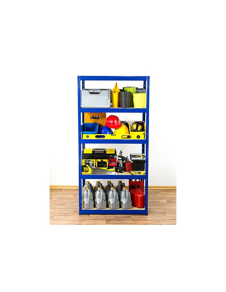 Regały - Regał Helios 213x100x50 cm 5 półek/350kg Biało-Biały - product b2b.wamar.biz 11