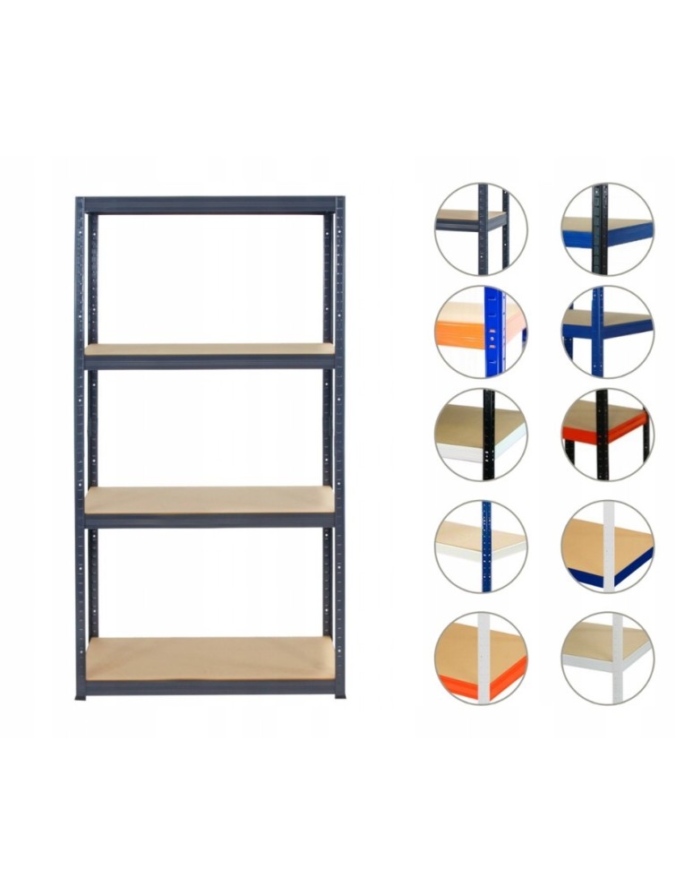 Helios Premium - Regał metalowy regał magazynowy garażowy HELIOS premium 180x120x35 4x350kg - product b2b.wamar.biz 1