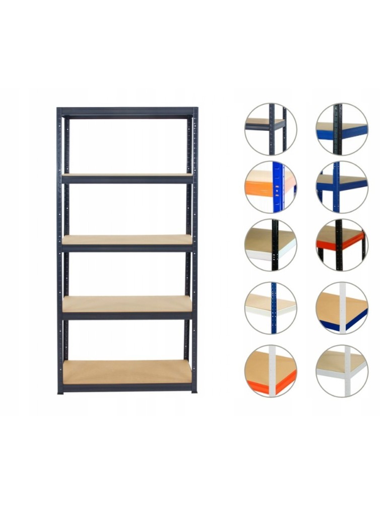 Helios Premium - Regał metalowy regał magazynowy garażowy HELIOS premium 213x090x40 5x275kg - product b2b.wamar.biz 1
