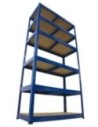 Regał Helios 196x110x45 cm 6 półek/175kg Niebiesko-Niebieski