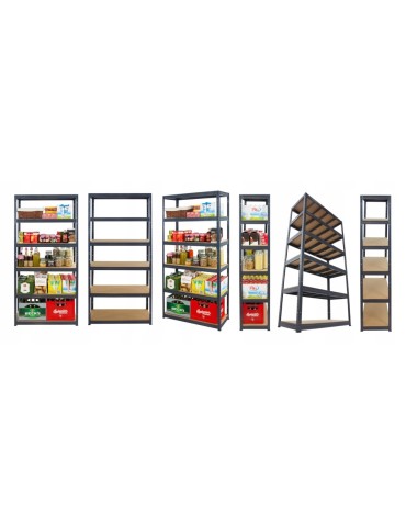 Helios Premium - Regał metalowy regał magazynowy garażowy HELIOS premium 196x120x40 5x175kg - product 9