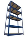 Regał Helios 180x75x30 cm 5 półek/275kg Niebiesko-Niebieski