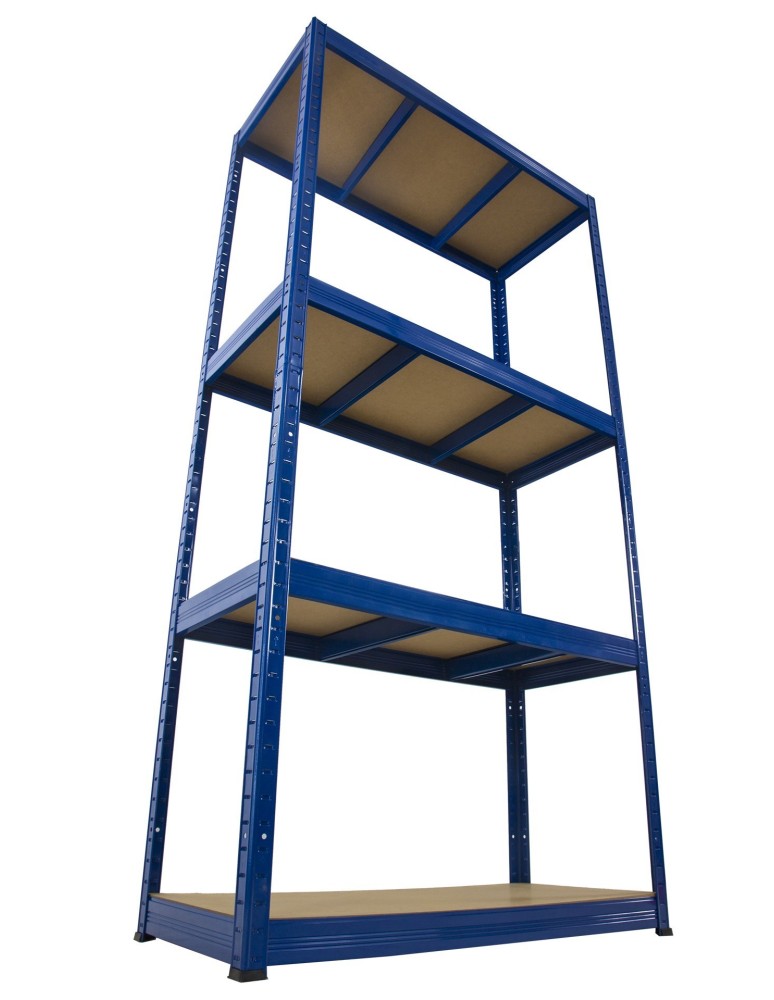 Regały - Regał Helios 180x75x60 cm 4 półki/275kg Niebiesko-Niebieski - product b2b.wamar.biz 1
