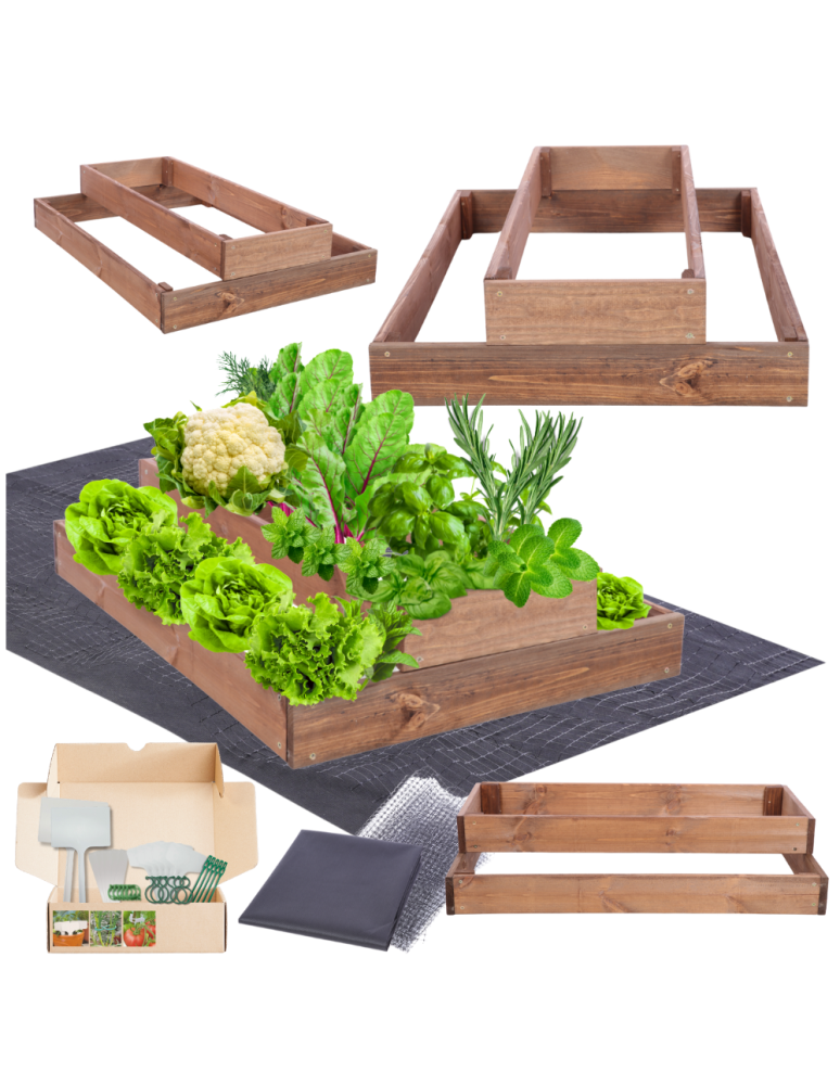 Grządki kaskadowe - Skrzynia na warzywa regulowana skrzynie na warzywniak donice 18x60x60 - product b2b.wamar.biz 1