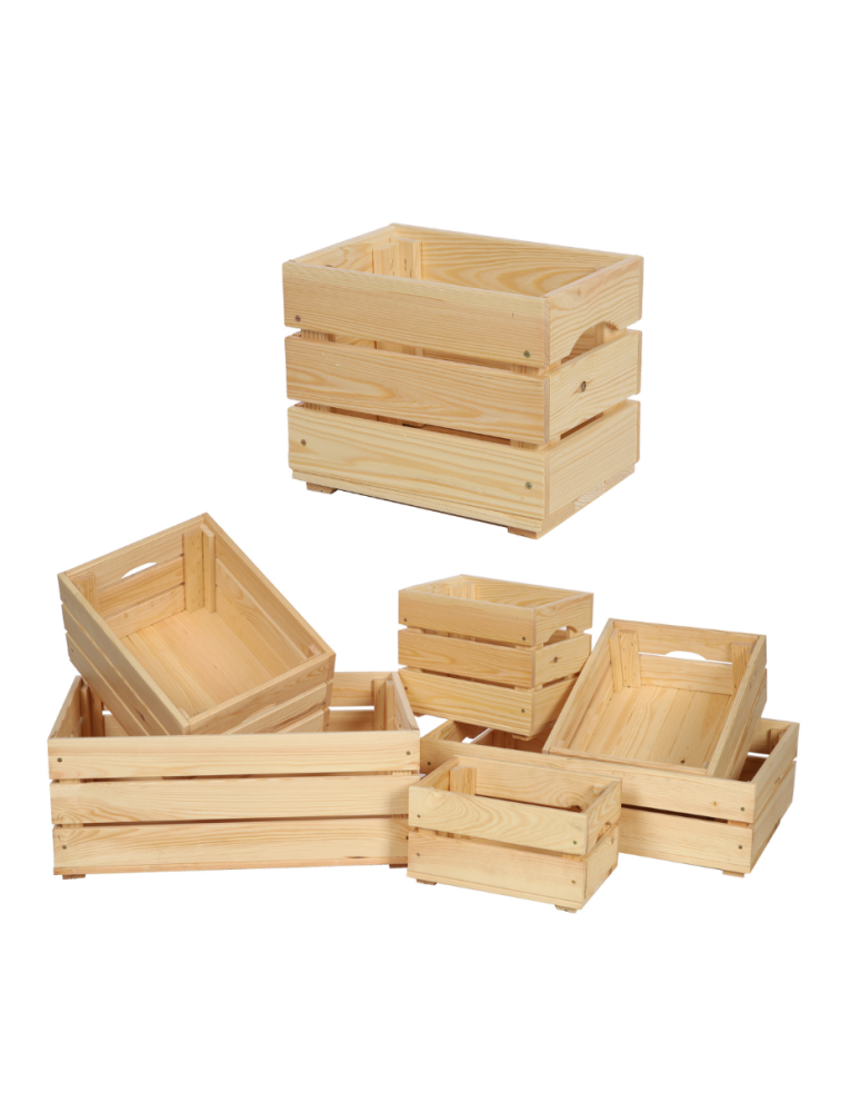 Skrzynie i skrzynki drewniane - Drewniana Skrzyneczka 24x30x20 cm  SD - Naturalna - product b2b.wamar.biz 1