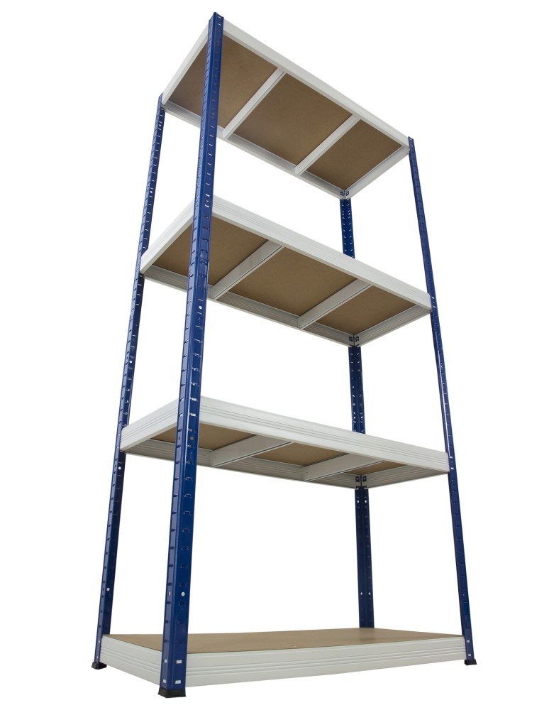 Regały - Regał Helios 180x090x60 cm 4 półki/350kg Czarno-Pomarańczowy - product b2b.wamar.biz 17