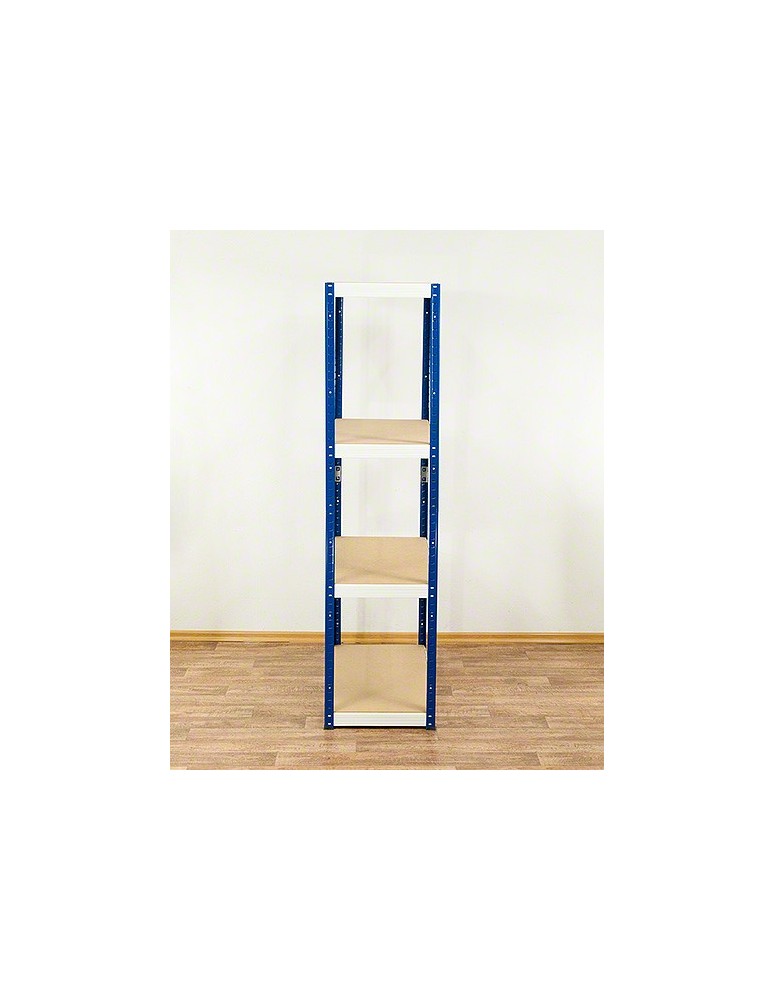 Regały - Regał Helios 180x100x50 cm 4 półki/400kg Czarno-Niebieski - product b2b.wamar.biz 4