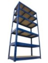 Regał Helios 213x90x45 cm 6 półek/275kg Niebiesko-Niebieski