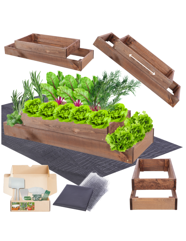 Grządki kaskadowe - Skrzynia na warzywa regulowana skrzynie na warzywniak inspekt 18x90x30 - product b2b.wamar.biz 1