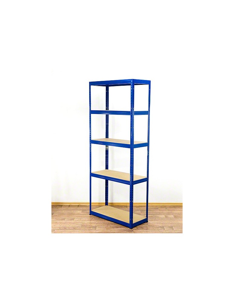 Regały - Regał Helios 196x75x40 cm 5 półek/275kg Biało-Niebieski - product b2b.wamar.biz 8