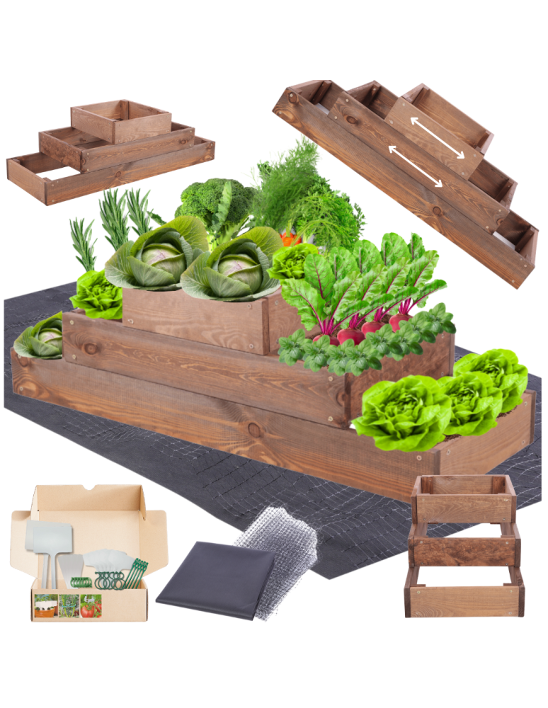 Grządki kaskadowe - Skrzynia na warzywa regulowana skrzynie na warzywniak inspekt 27x90x30 - product b2b.wamar.biz 1