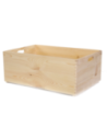 Drewniana Skrzynka S-02 / 23x60x40 cm - Naturalna