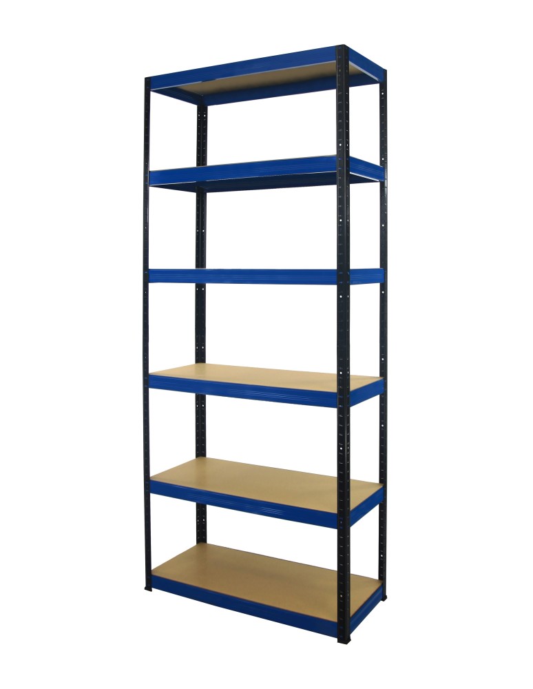 Regały - Regał Helios 213x110x45 cm 6 półek/275kg Biało-Niebieski - product b2b.wamar.biz 12