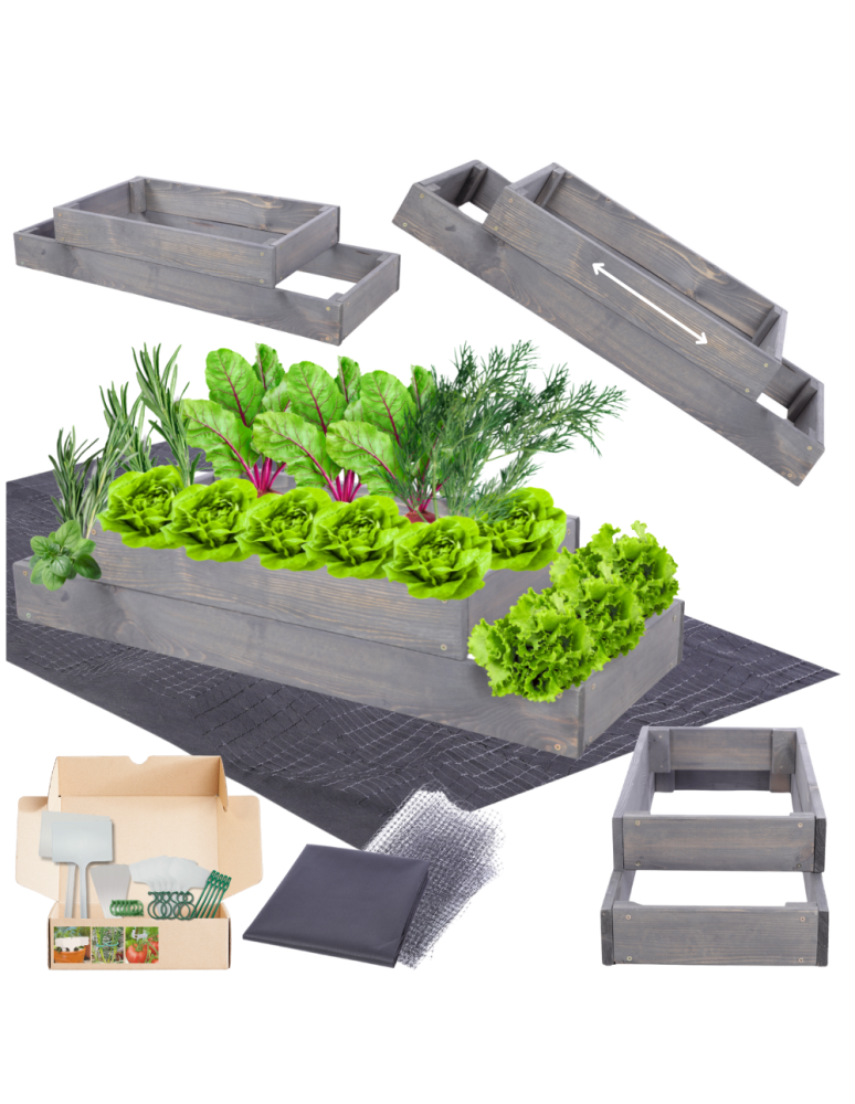 Grządki kaskadowe - Skrzynia na warzywa regulowana skrzynie na warzywniak inspekt 18x90x30 - product b2b.wamar.biz 1