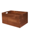 Drewniana Skrzynka S-01 / 23x40x30 cm - Brązowa