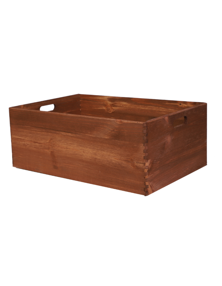 Strona główna - Drewniana Skrzynka S-02 / 23x60x40 cm - Brązowa - product b2b.wamar.biz 1
