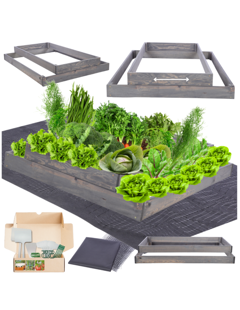 Grządki kaskadowe - Skrzynia na warzywa regulowana skrzynie na warzywniak inspekt 18x90x120 - product b2b.wamar.biz 1