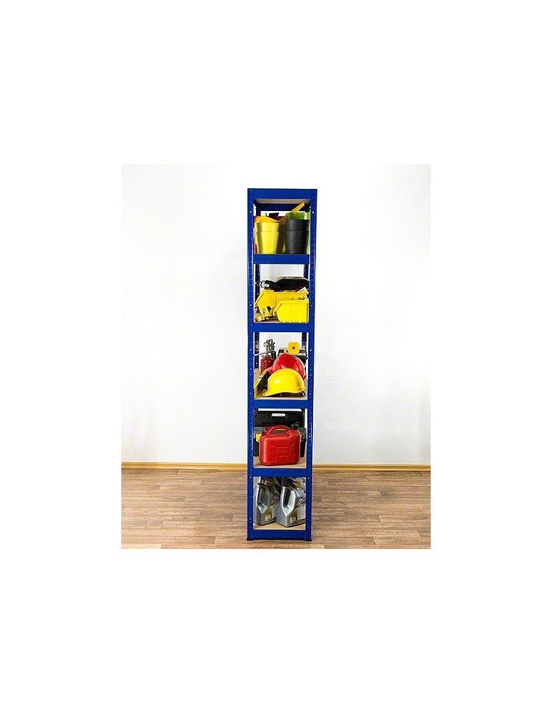Regały - Regał Helios 196x75x50 cm 6 półek/175kg Niebiesko-Pomarańczowyi - product b2b.wamar.biz 8