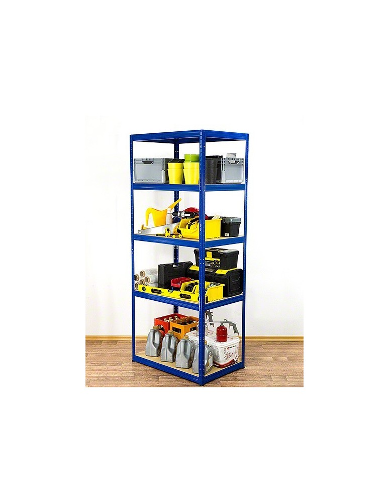 Regały - Regał Helios 213x90x40 cm 5 półek/175kg Niebiesko-Pomarańczowy - product b2b.wamar.biz 10