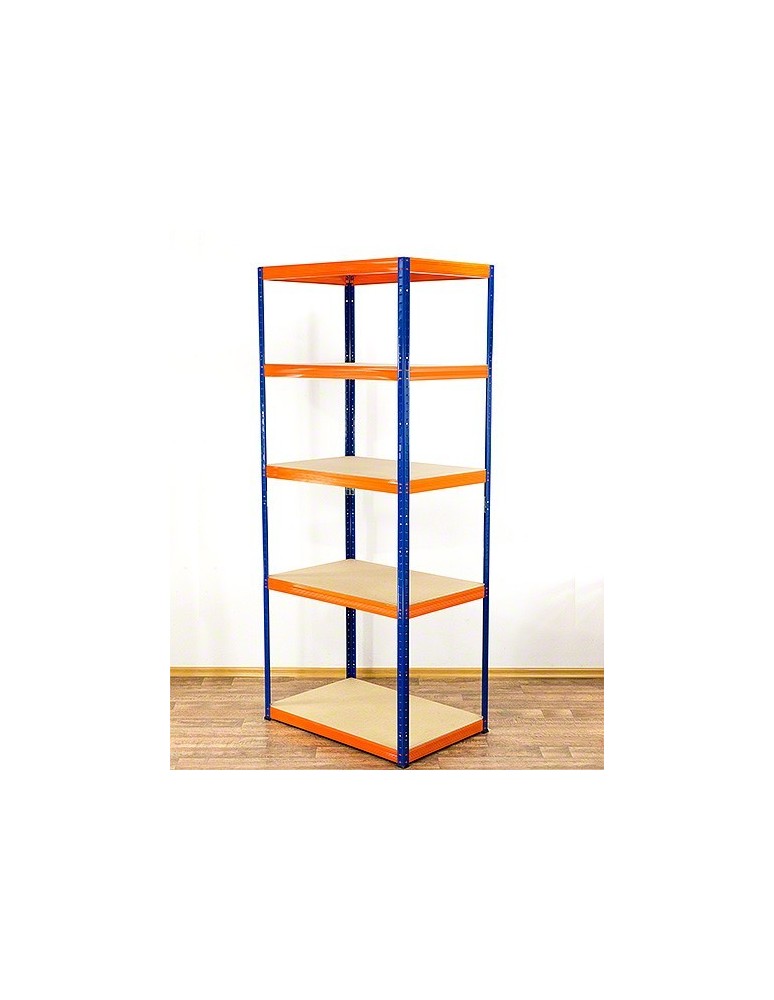 Regały - Regał Helios 213x90x45 cm 5 półek/175kg Niebiesko-Pomarańczowy - product b2b.wamar.biz 3