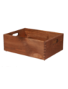 Drewniana Skrzynka S-07 / 13,5x40x30 cm - Brązowa