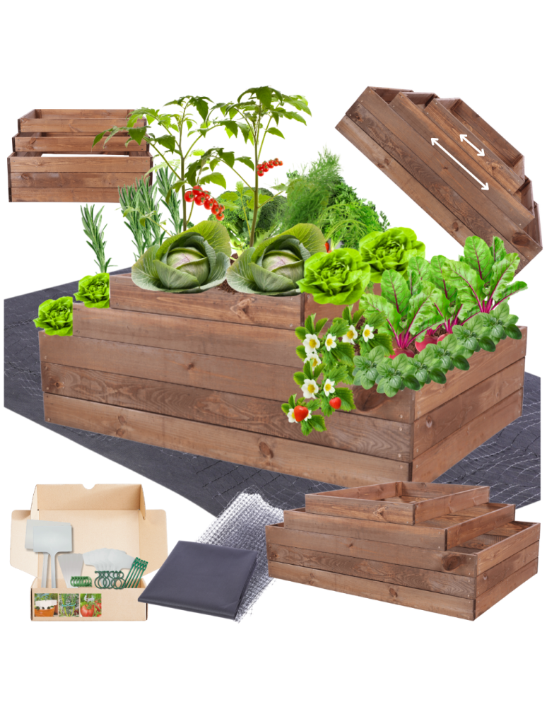 Grządki kaskadowe - Skrzynia na warzywa regulowana skrzynie na warzywniak inspekt 45x117x90 - product b2b.wamar.biz 1